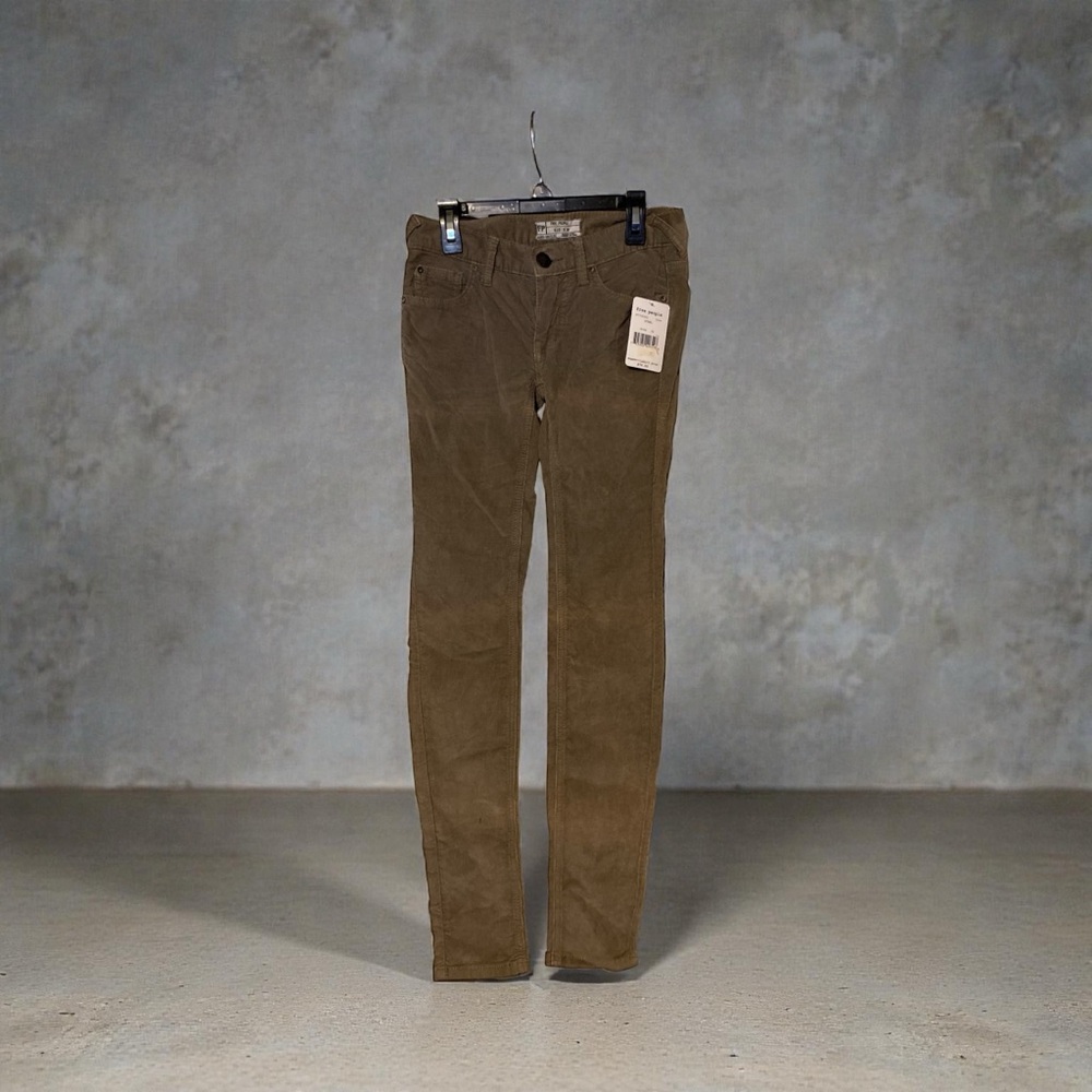 Free People Taupe Corduroy Pants